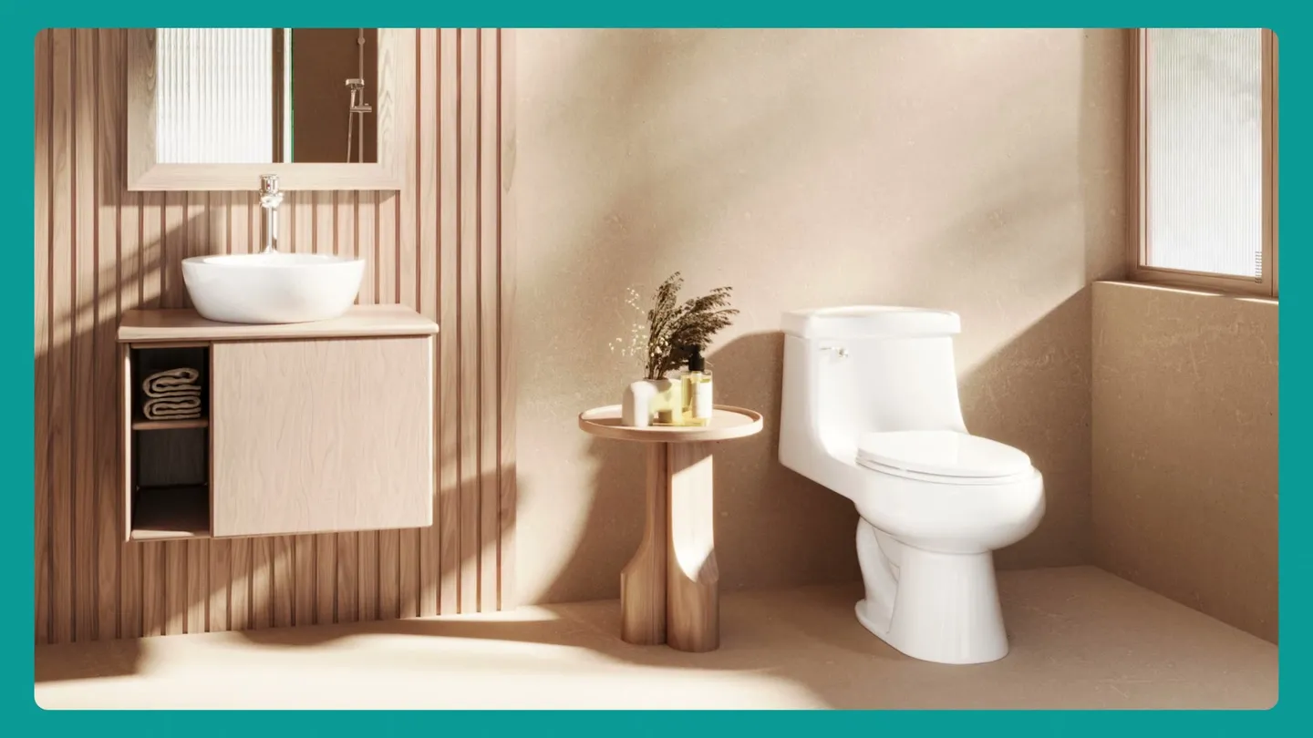 Ambientes de baño CATO: sanitarios, lavabos y gabinetes